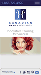 Mobile Screenshot of canadianbeautycollege.com